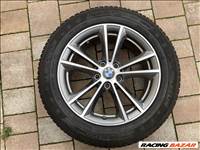  17" használt BMW (G30) gyári alufelni, rajta 225/55 használt Michelin téli gumi 4db