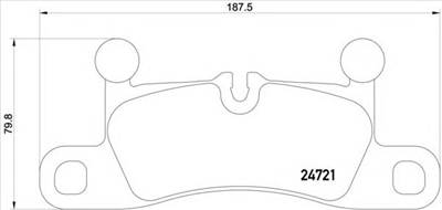 BREMBO P 65 027 - fékbetét AUDI PORSCHE VW