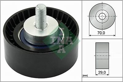 Szíjtárcsa/vezetőgörgő, hosszbordás szíj Schaeffler INA 532 0298 10 for FIAT, IVECO
