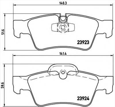 BREMBO P 50 064 - fékbetét MERCEDES-BENZ