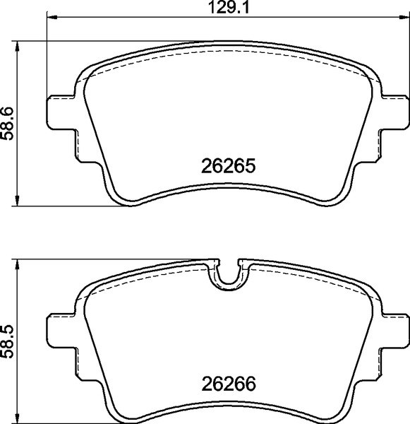 BREMBO P 85 185 - fékbetétkészlet, tárcsafék AUDI AUDI (FAW) VW 1. kép