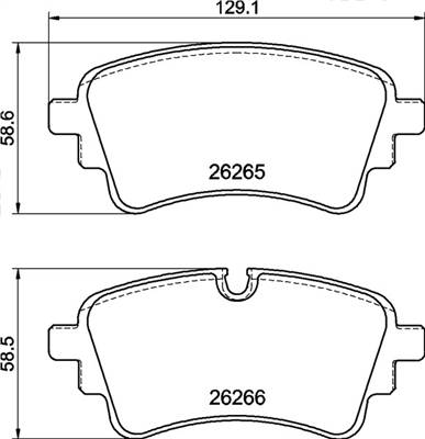 BREMBO P 85 185 - fékbetétkészlet, tárcsafék AUDI AUDI (FAW) VW