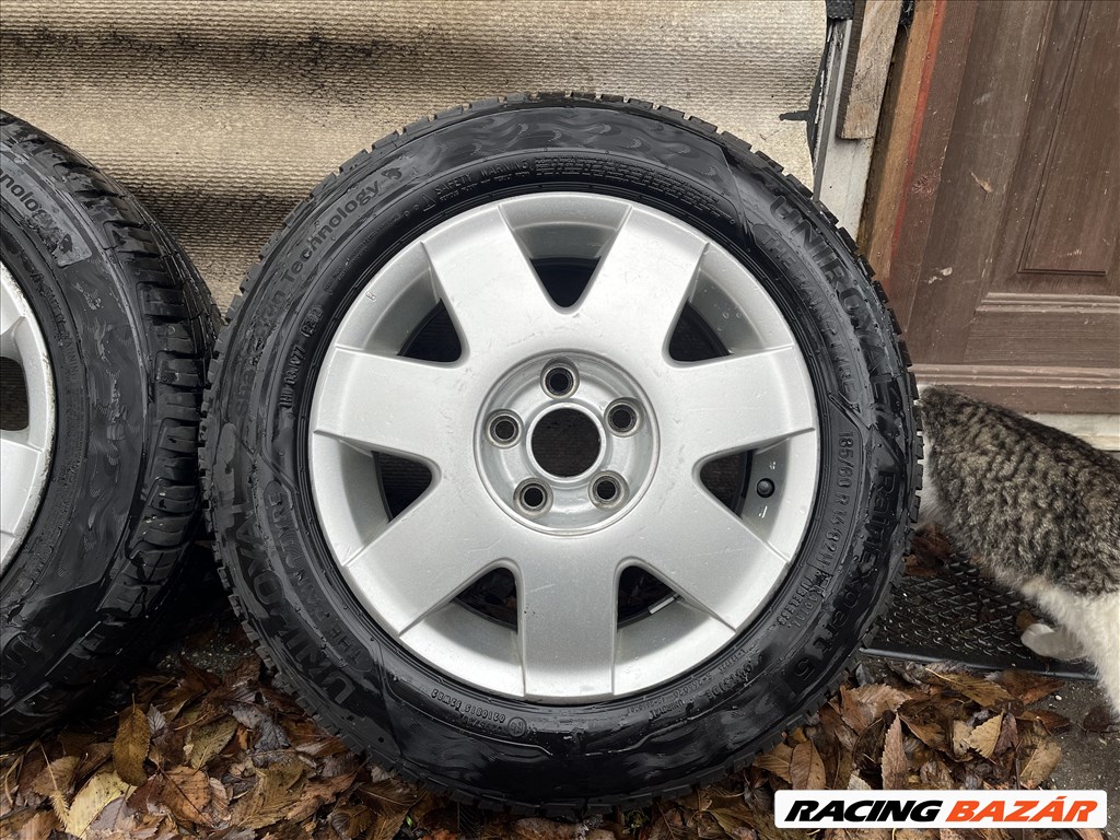 14” 5x100 VW gyári alufelni szett nyárigumikkal! 1. kép