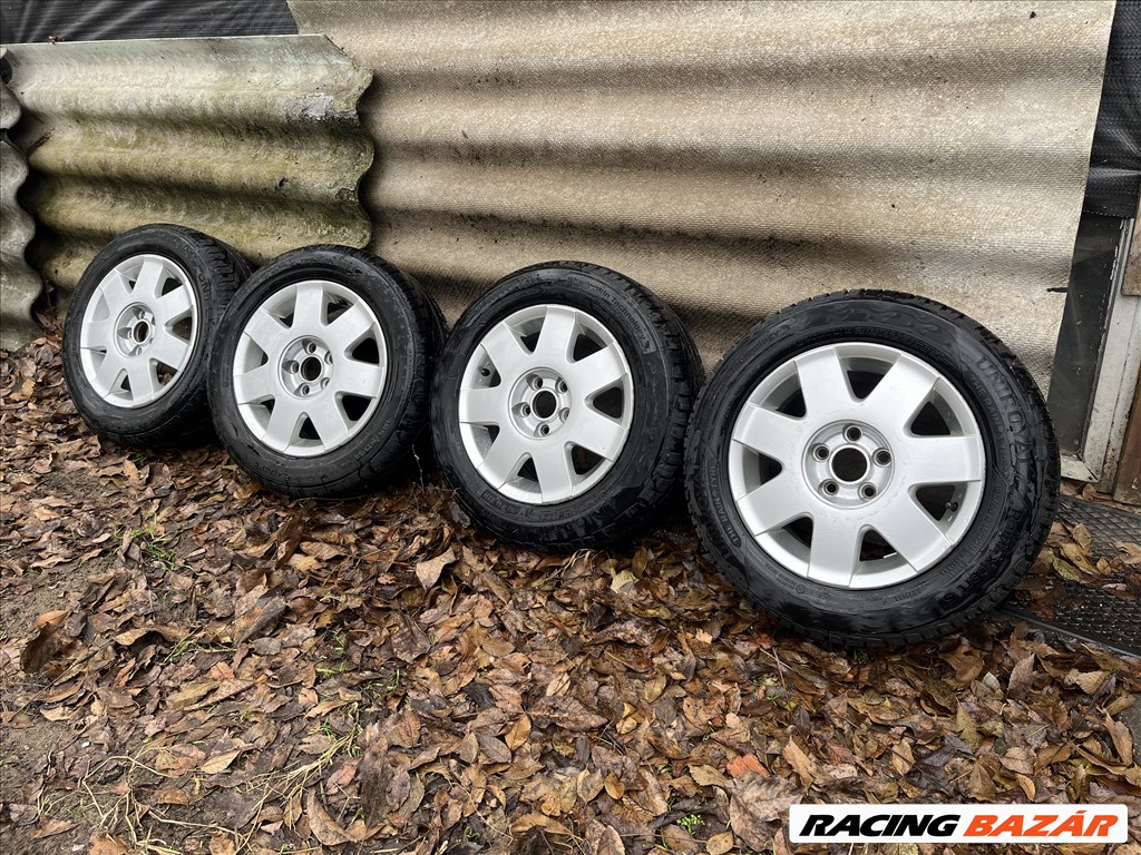 14” 5x100 VW gyári alufelni szett nyárigumikkal! 2. kép