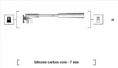 MAGNETI MARELLI 941325060899 - gyújtókábel szett FORD MAZDA