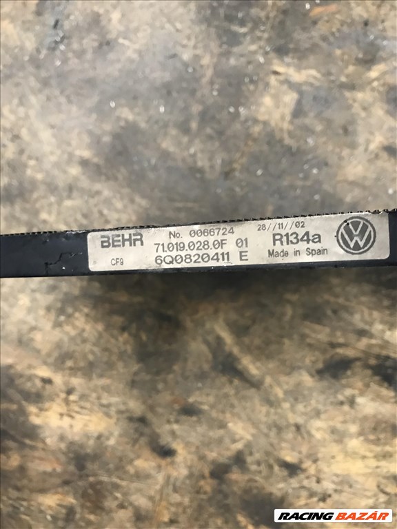 Volkswagen Polo IV 9N 1,2 12V - klímahűtő 6q0820411e 2. kép
