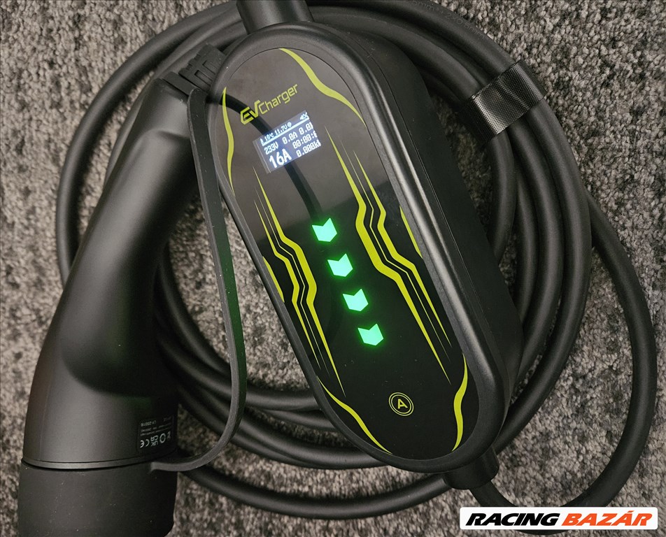 Eladó új 5m EVSE Wi-Fi Type 2 1 fázis (3.6KW) 6-16A elektromos járműhöz +táska 2. kép