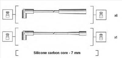 MAGNETI MARELLI 941425020940 - gyújtókábel szett AUSTIN CHRYSLER DODGE PLYMOUTH