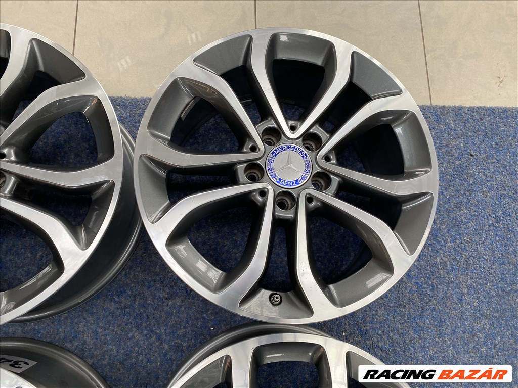 (3457)  Mercedes 17 gyári alufelni felni, 5x112, kétszéles, C osztály 7. kép