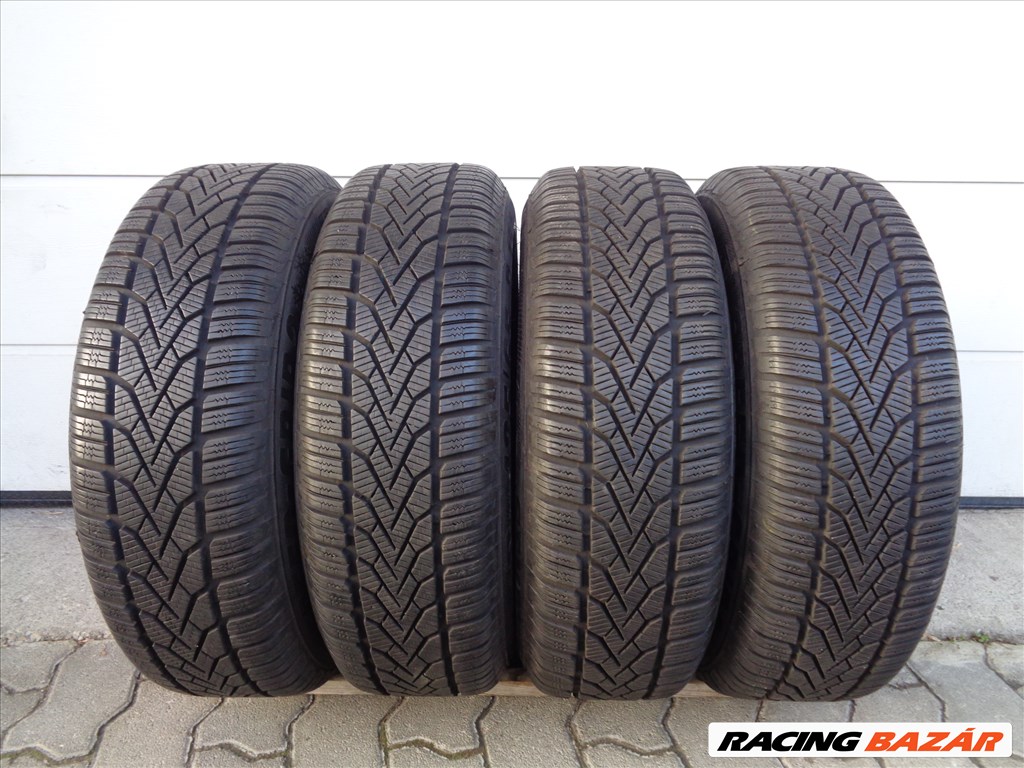 Hyundai lemezfelni 15-ös, 4×100-as, szenzorral, 185/65-ös téli gumival eladó. 4. kép