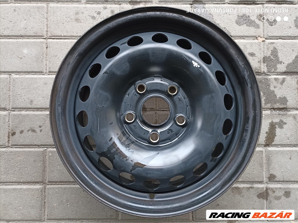  5x112 15" Volkswagen használt lemezfelni garnitúra (512) 5. kép
