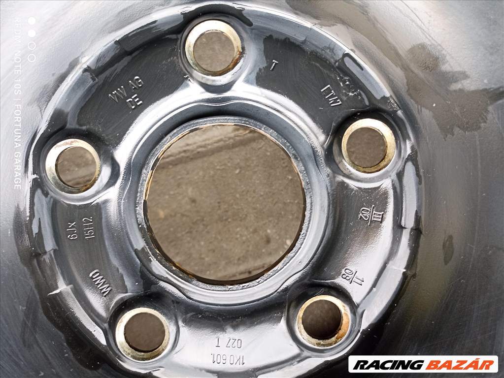  5x112 15" Volkswagen használt lemezfelni garnitúra (512) 7. kép