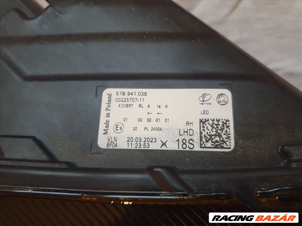 Skoda Karoq jobb fényszóró trafóval 57B941036 3. kép