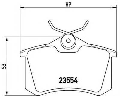 BREMBO P 68 024 - fékbetét CITROËN NISSAN OPEL RENAULT VAUXHALL