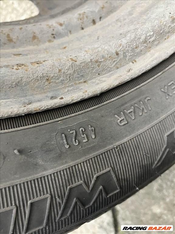  5x100 lyukosztású 14". coll 175/65 újszerű téli gumi lemezfelnin  7. kép