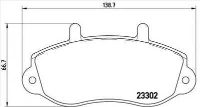 BREMBO P 68 025 - fékbetét OPEL RENAULT VAUXHALL