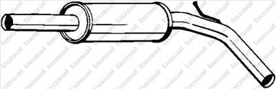 BOSAL 233-323 - középső kipufogó dob VW