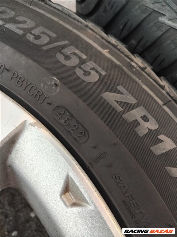  5x100 lyukosztású 17" használt (gyári felni) alufelni, rajta 225/55 újszerű Kumho négyévszakos gumi 10. kép