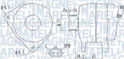 MAGNETI MARELLI 063732098010 - generátor DACIA RENAULT