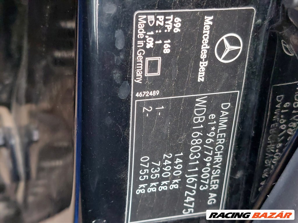 Mercedes A 140 (W168) bontott alkatrészei 7. kép