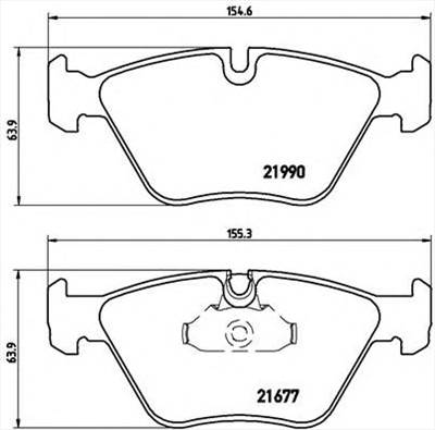 BREMBO P 06 065 - fékbetét BMW