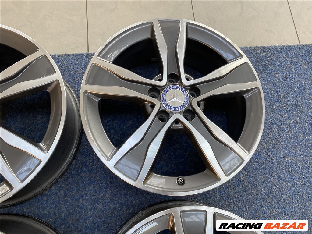 (3453)  Mercedes 17 gyári alufelni felni, 5x112, C osztály 6. kép