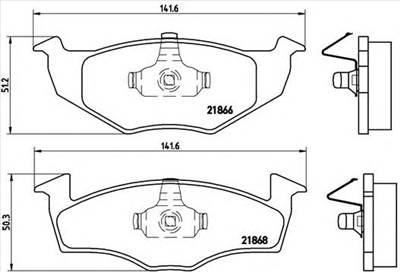 BREMBO P 85 025 - fékbetét SEAT SKODA VW