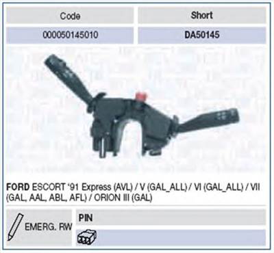 MAGNETI MARELLI 000050145010 - kormányoszlop kapcsoló FORD