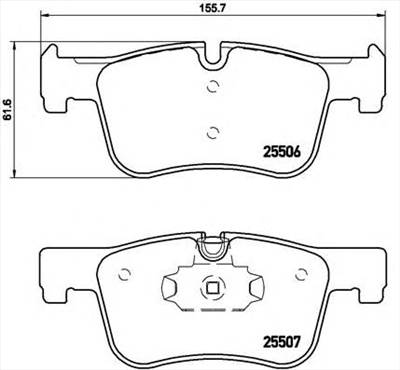 BREMBO P 06 070 - fékbetét BMW