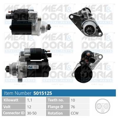 MEAT & DORIA 5015125 - önindító AUDI SEAT SKODA VW