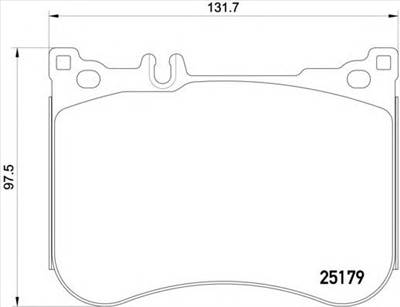 BREMBO P 50 095 - fékbetét MERCEDES-BENZ