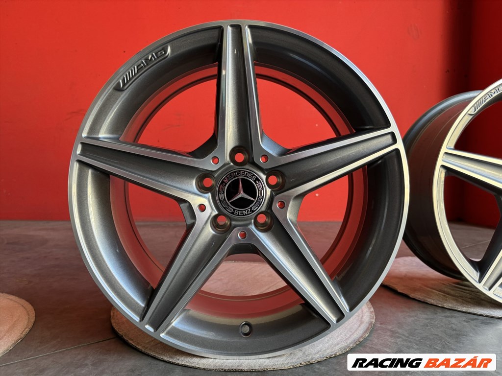 R18 5x112 Original Mercedes AMG A B C CLA class -  7.5J ET44 gyári alufelnik felnik 6. kép