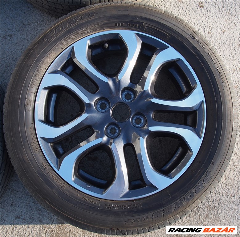 Mazda 2 16" gyári alufelni 4x100 ET40 + Toyo Proxes R39 185/60 R16 86H 7. kép