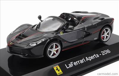 FERRARI LAFERRARI APERTA SPIDER 2016 - CON VETRINA - WITH SHOWCASE BLACK