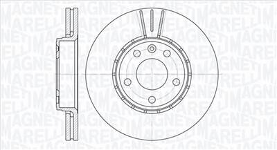 MAGNETI MARELLI 361302040164 - féktárcsa NISSAN OPEL RENAULT VAUXHALL