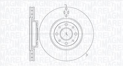 MAGNETI MARELLI 361302040246 - féktárcsa ALFA ROMEO CHRYSLER FIAT LANCIA