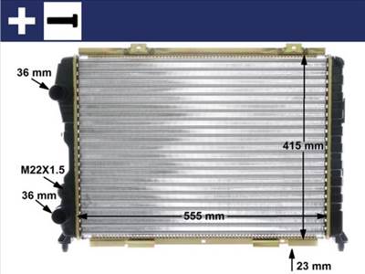 hűtő, motorhűtés MAHLE CR 1408 000S for FIAT, ALFA ROMEO