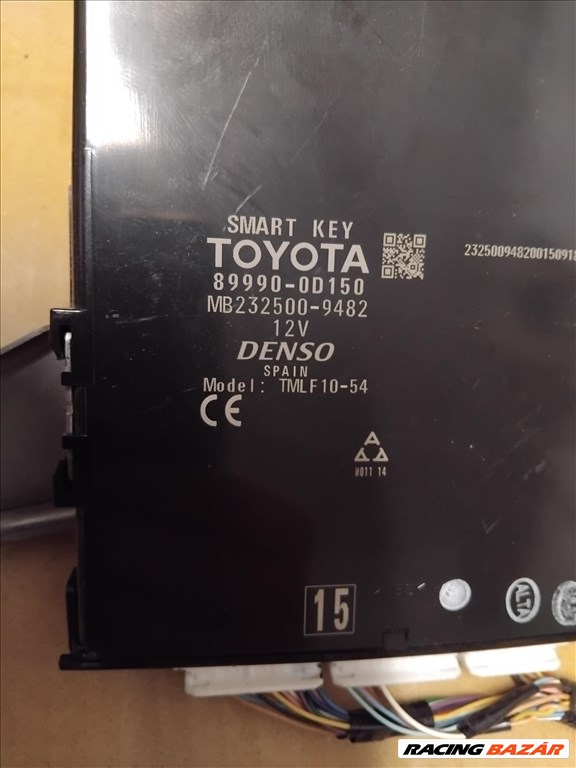 Toyota Yaris (XP130/XP150) 1.5 VVT-I Hybrid Hybrid intelligens kulcs vezérlő egység 2387 899900d150 3. kép