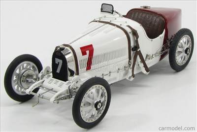 BUGATTI T35 N 7 GP NATIONAL COLOUR PROJECT POLAND 1924 WHITE RED