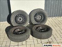  4x100 lyukosztású 15" használt lemezfelni, rajta 195/60 használt Firestone téli gumi gumi 