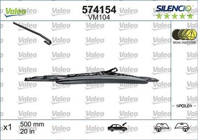 törlőlapát VALEO 574154 for BMW, PEUGEOT, CITROËN, NISSAN, …