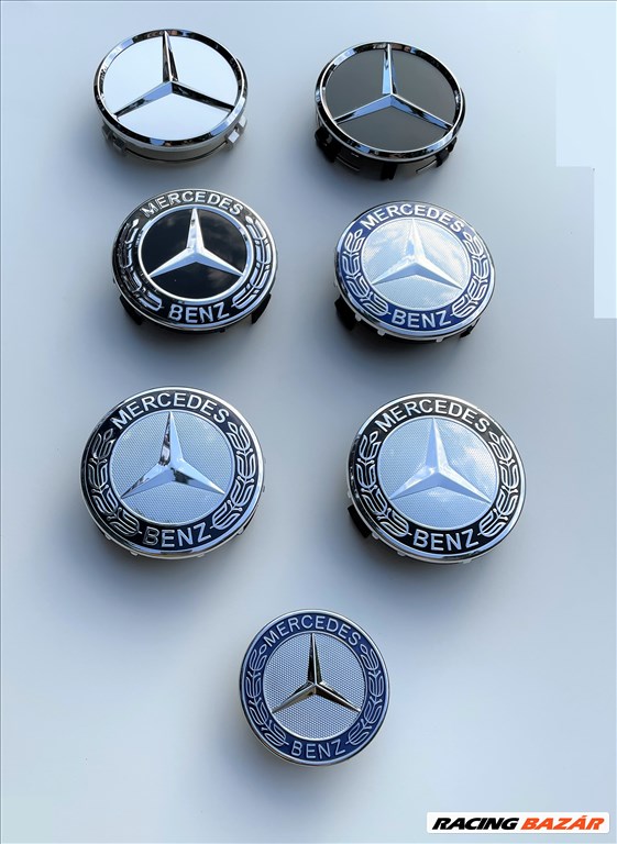 Új Mercedes felni kupak alufelni felniközép felnikupak embléma kerékagy porvédő kupak 1. kép