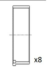 FAI AutoParts BB2085-STD - hajtókar csapágy FORD MAZDA 1. kép