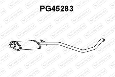 középső hangtompító VENEPORTE PG45283 for CITROËN, PEUGEOT