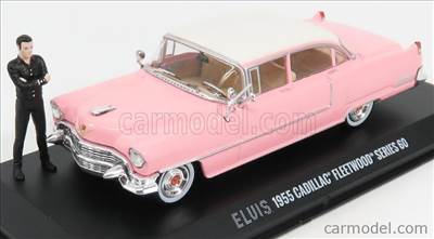 CADILLAC FLEETWOOD SERIES 60 WITH FIGURE 1955 - PERSONAL CAR ELVIS PRESLEY PINK WHITE