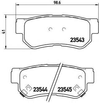 BREMBO P 30 014 - fékbetét FENGXING (DONGFENG ) FENGXING (DONGFENG) GAC HAFEI HYUNDAI HYUNDAI (BEIJI