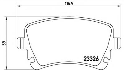 BREMBO P 85 064 - fékbetét BENTLEY VW