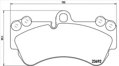 BREMBO P 85 069 - fékbetét MERCEDES-BENZ PORSCHE VW