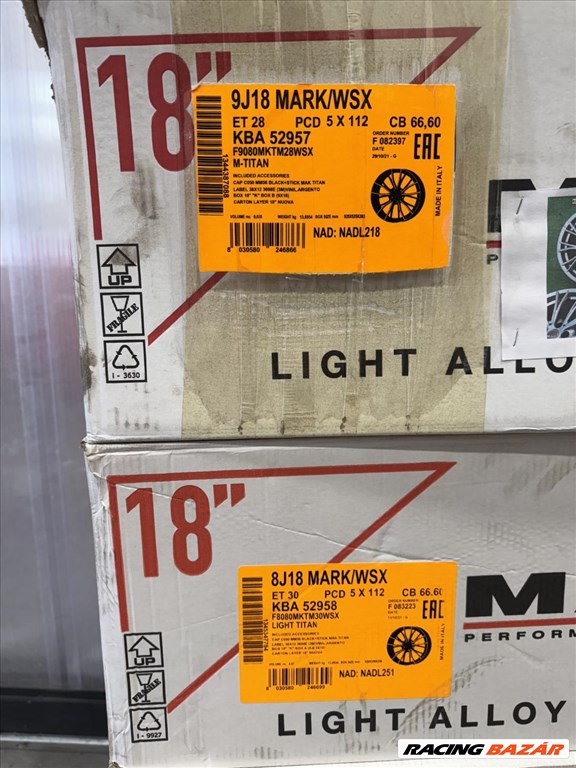 R18 5x112 (66.6) Original MAK MARK - LIGHT TITAN kétszéles új alufelnik 4. kép