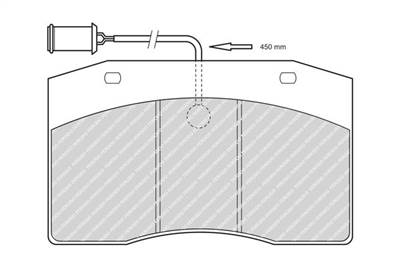 Fékbetét készlet FERODO FCV1614 for IVECO